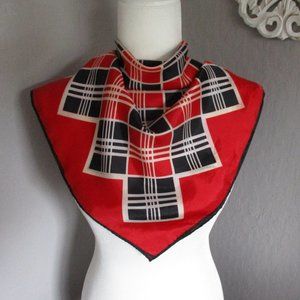 1960s black & red checkerboard plaid